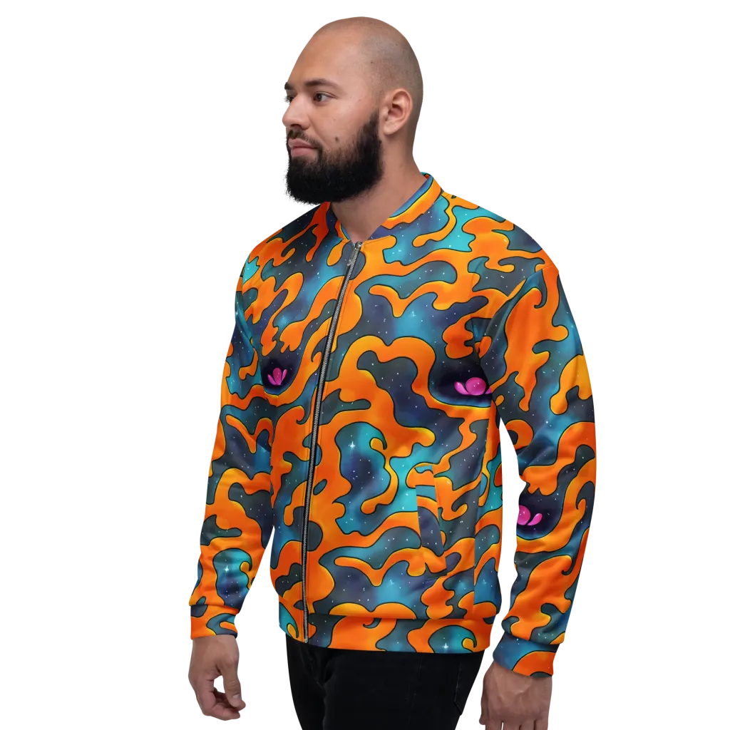 Criswell Cosmos on Bomber Jacket — Left