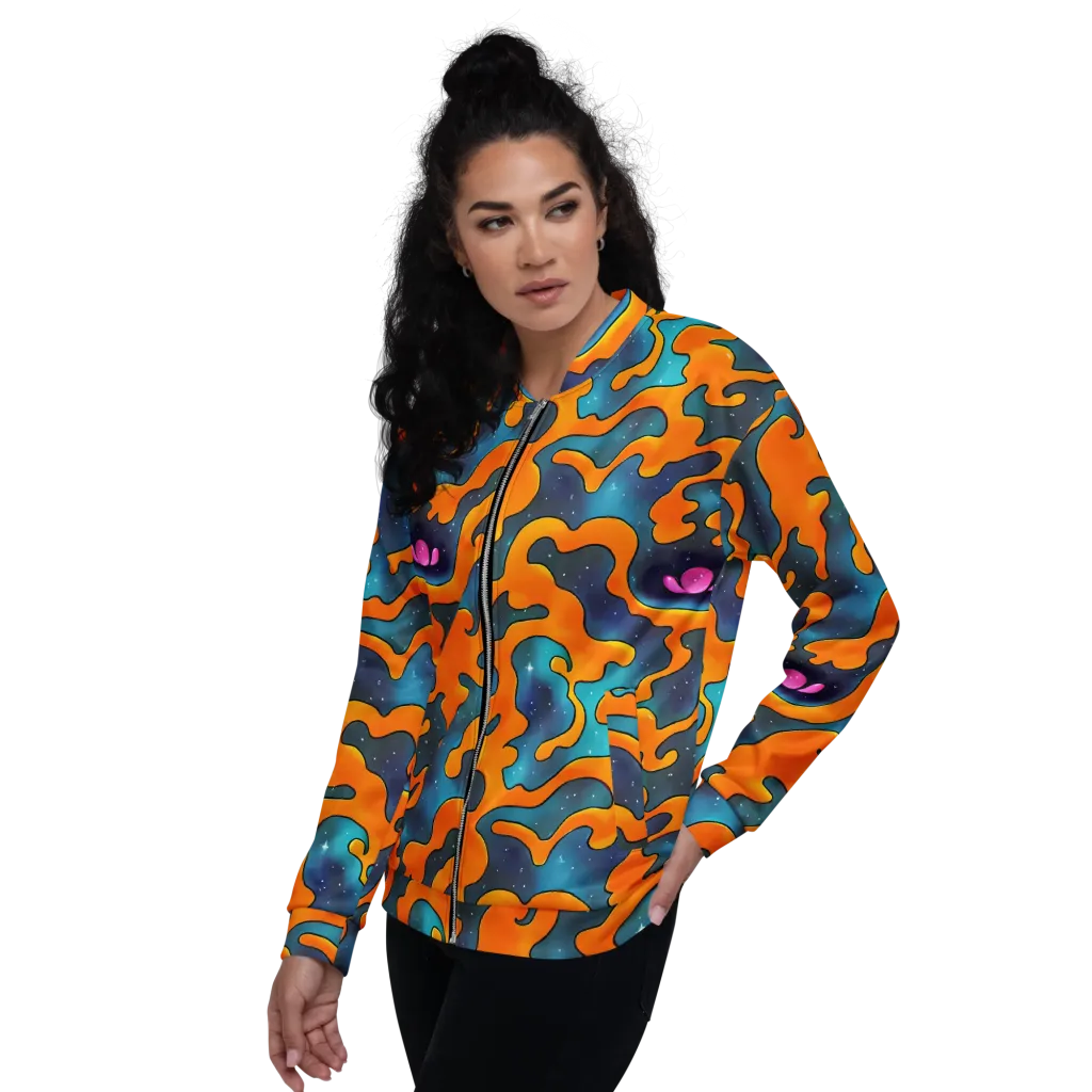 Criswell Cosmos on Bomber Jacket — Left