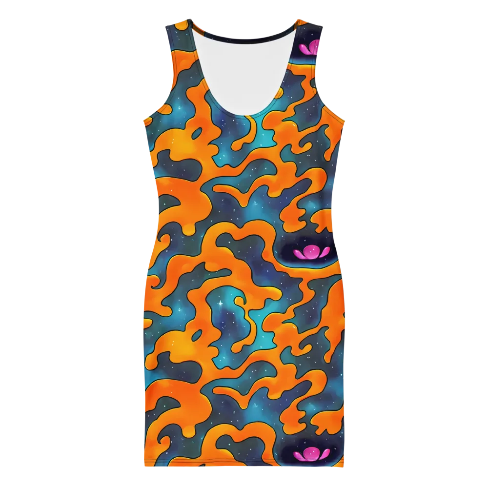 Criswell Cosmos on Bodycon Dress — Front