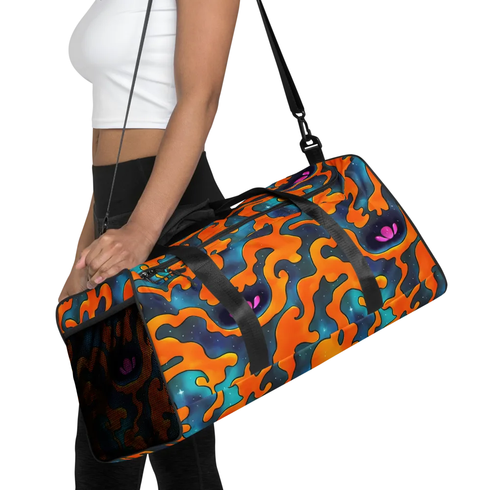 Criswell Cosmos on Duffle Bag — Front