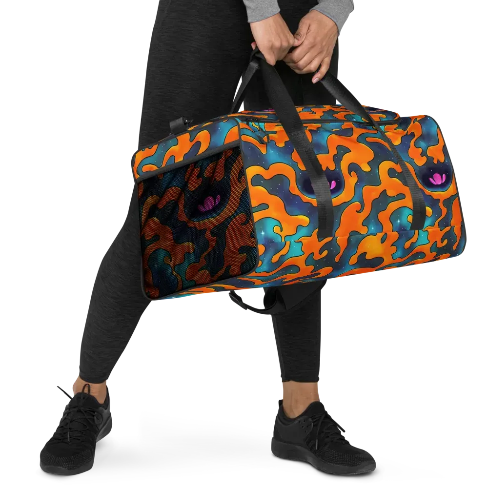 Criswell Cosmos on Duffle Bag — Right Front