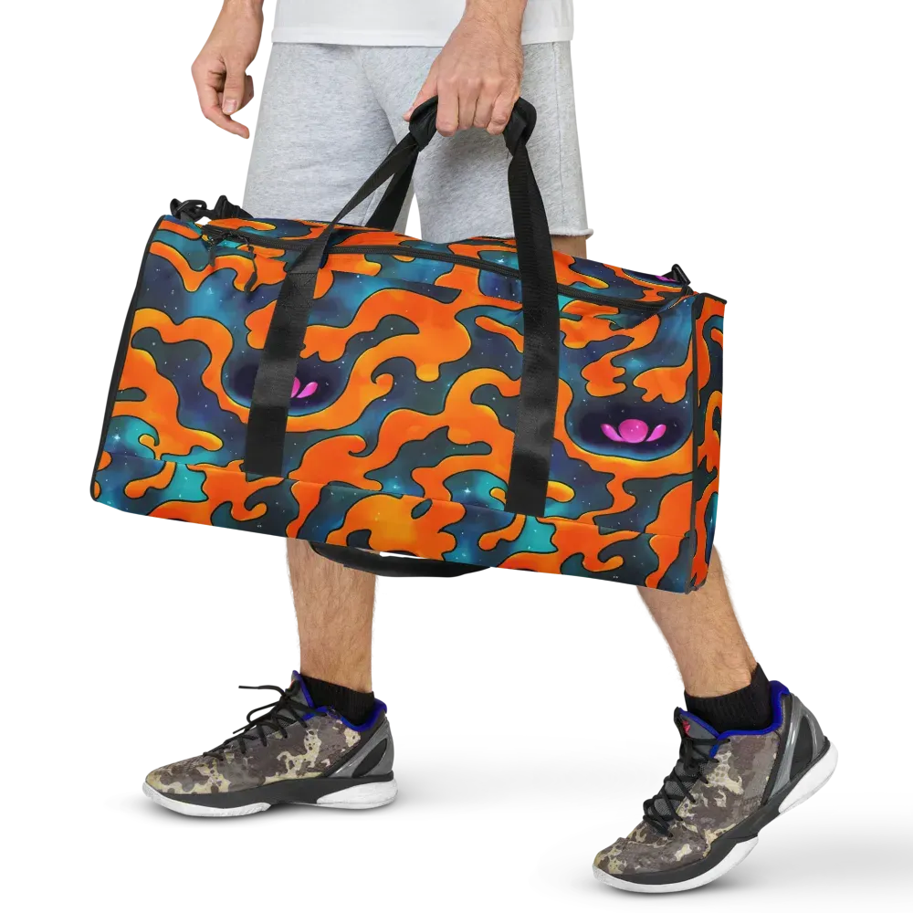 Criswell Cosmos on Duffle Bag — Front