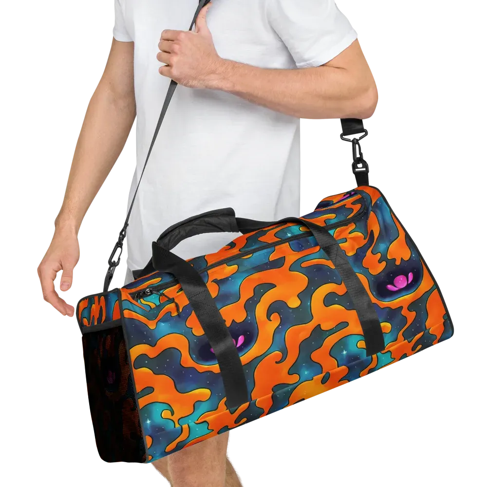Criswell Cosmos on Duffle Bag — Right Front
