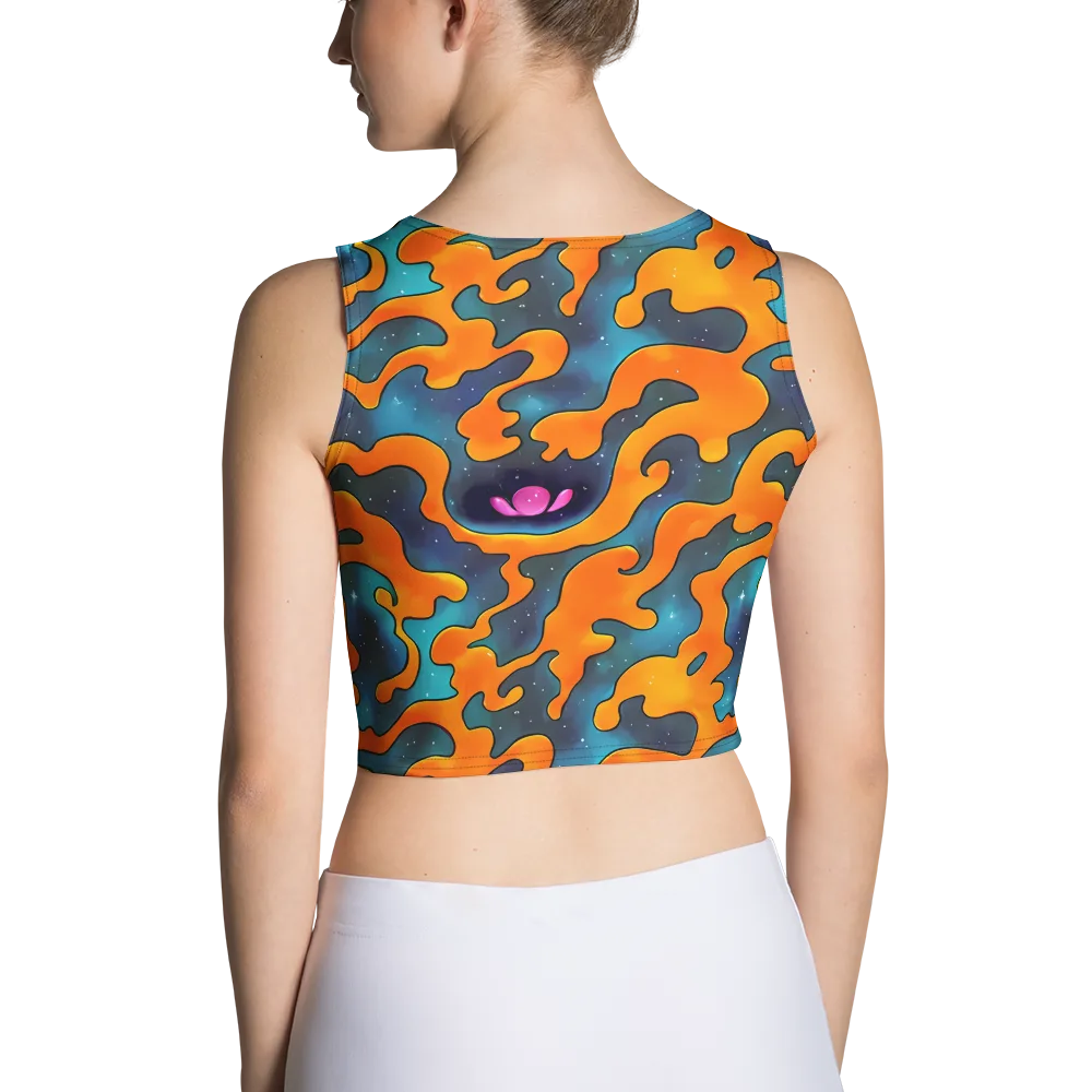 Criswell Cosmos on Crop Top — Back