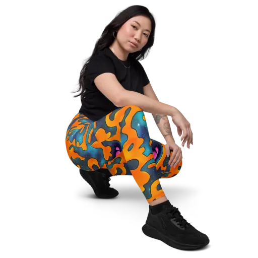 Criswell Cosmos on a Leggings with Pockets