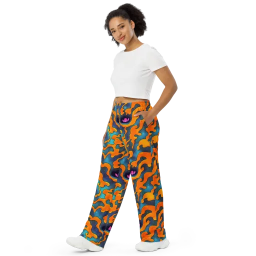 Criswell Cosmos on a Wide-Leg Pants