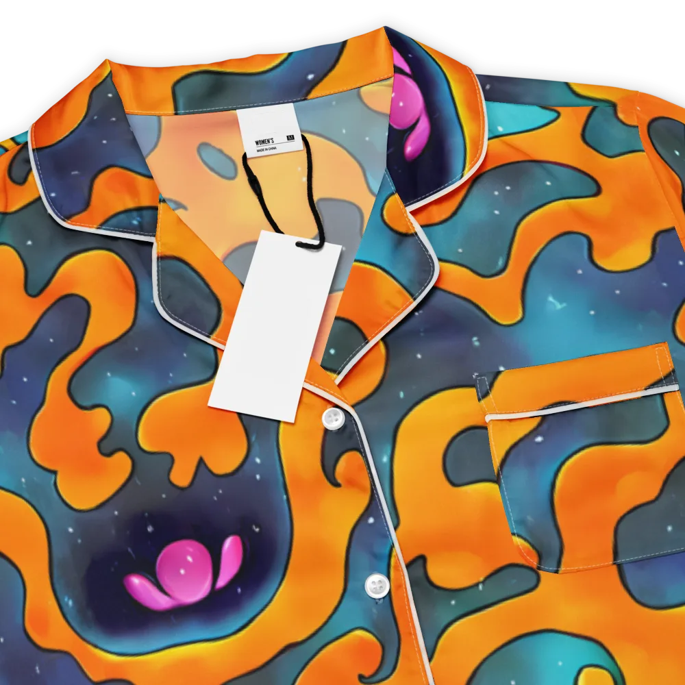 Criswell Cosmos on Women's Short Sleeve Pajama Top — Product details
