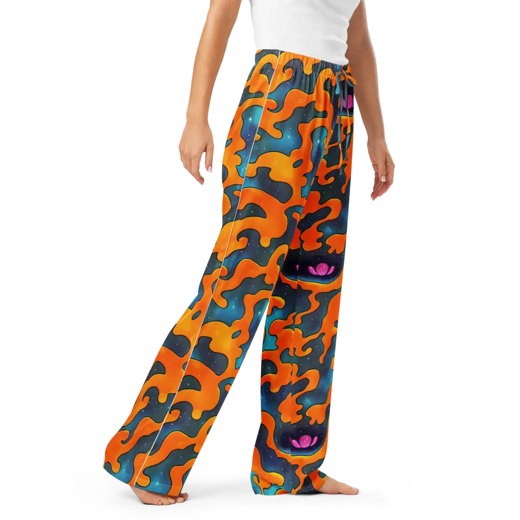 Criswell Cosmos on Women's Pajama Pants — Right Front