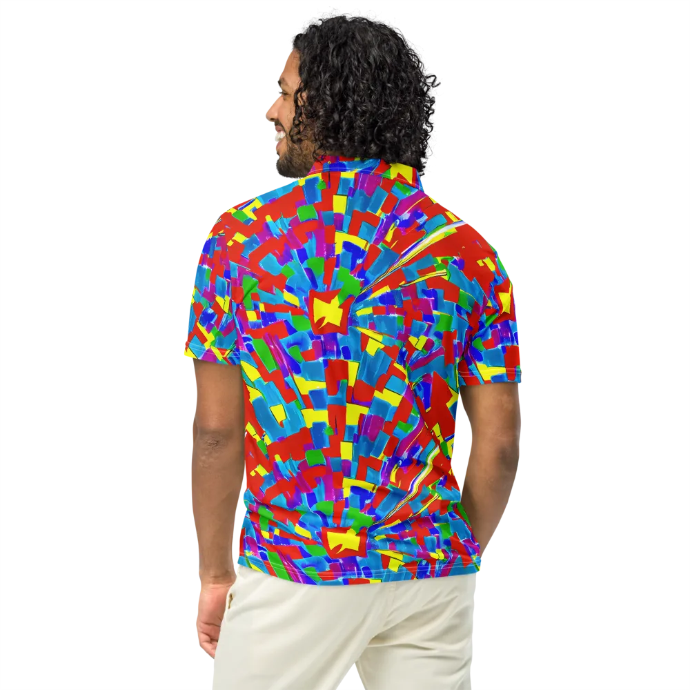 Newman's Nexus on Men's Slim Fit Polo Shirt — Back