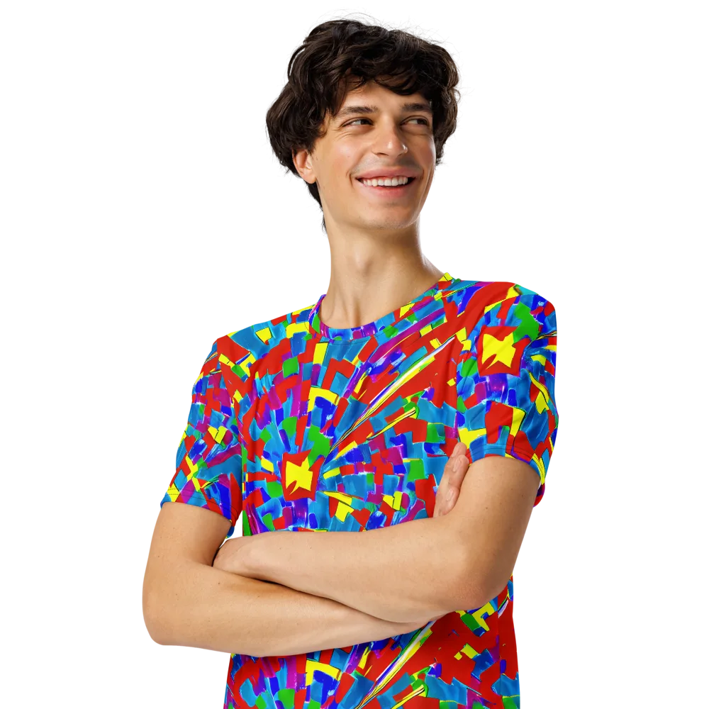 Newman's Nexus on Men's Crew Neck T-Shirt — Left Front