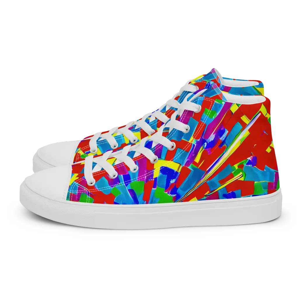 Newman's Nexus on Men's High Top Canvas Shoes — Left