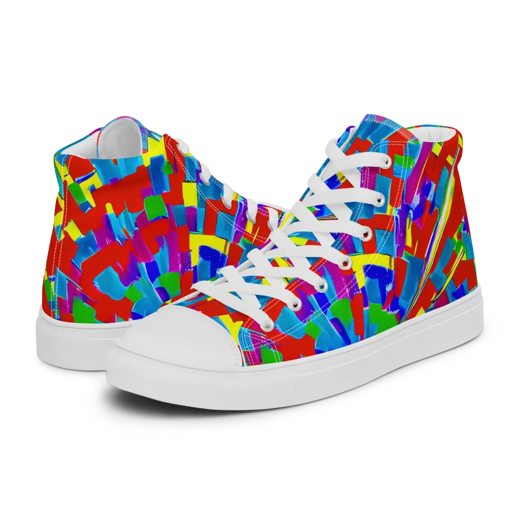 Newman's Nexus on Men's High Top Canvas Shoes — Left