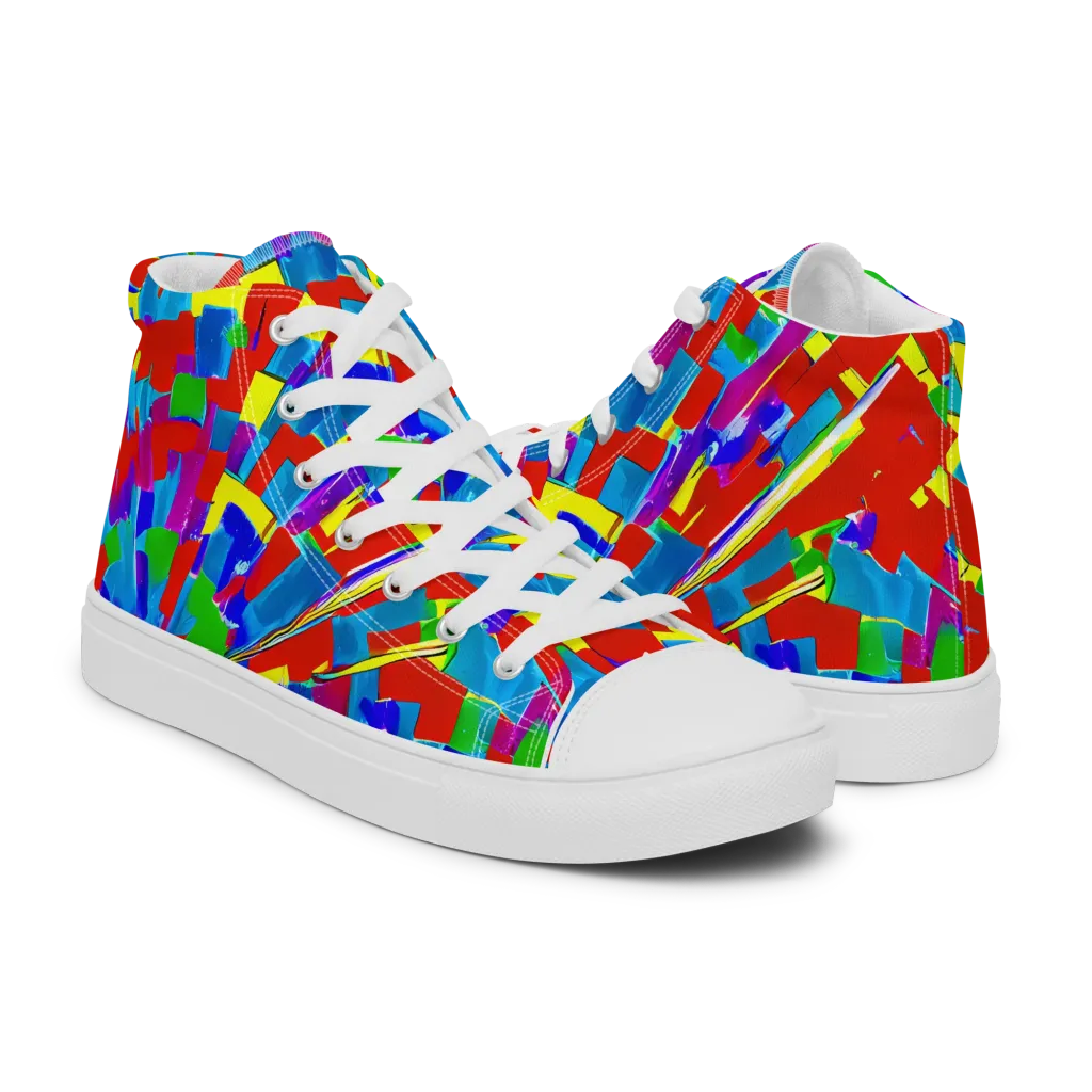 Newman's Nexus on Men's High Top Canvas Shoes — Right