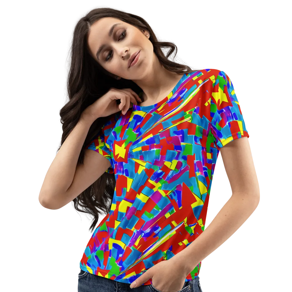 Newman's Nexus on Women's Crew Neck T-Shirt — Left Front