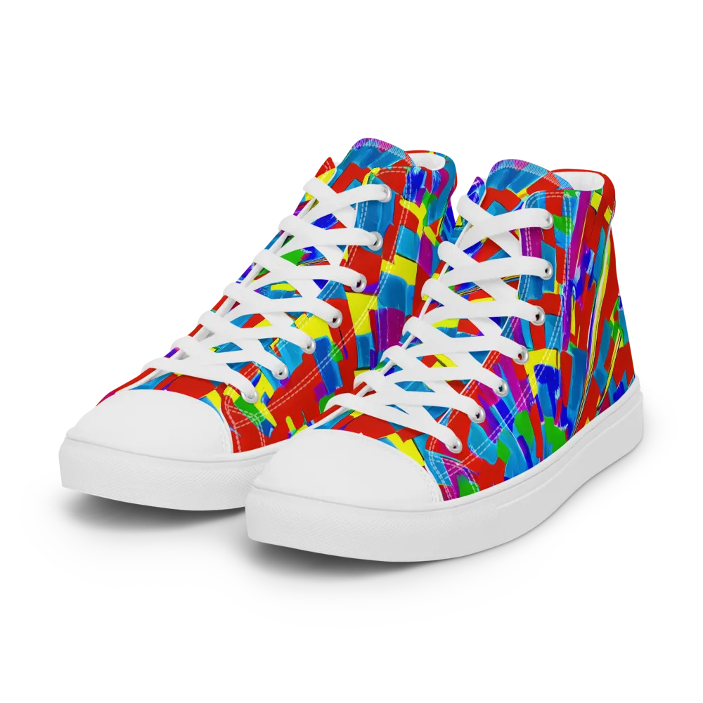 Newman's Nexus on Women's High Top Canvas Shoes — Left Front