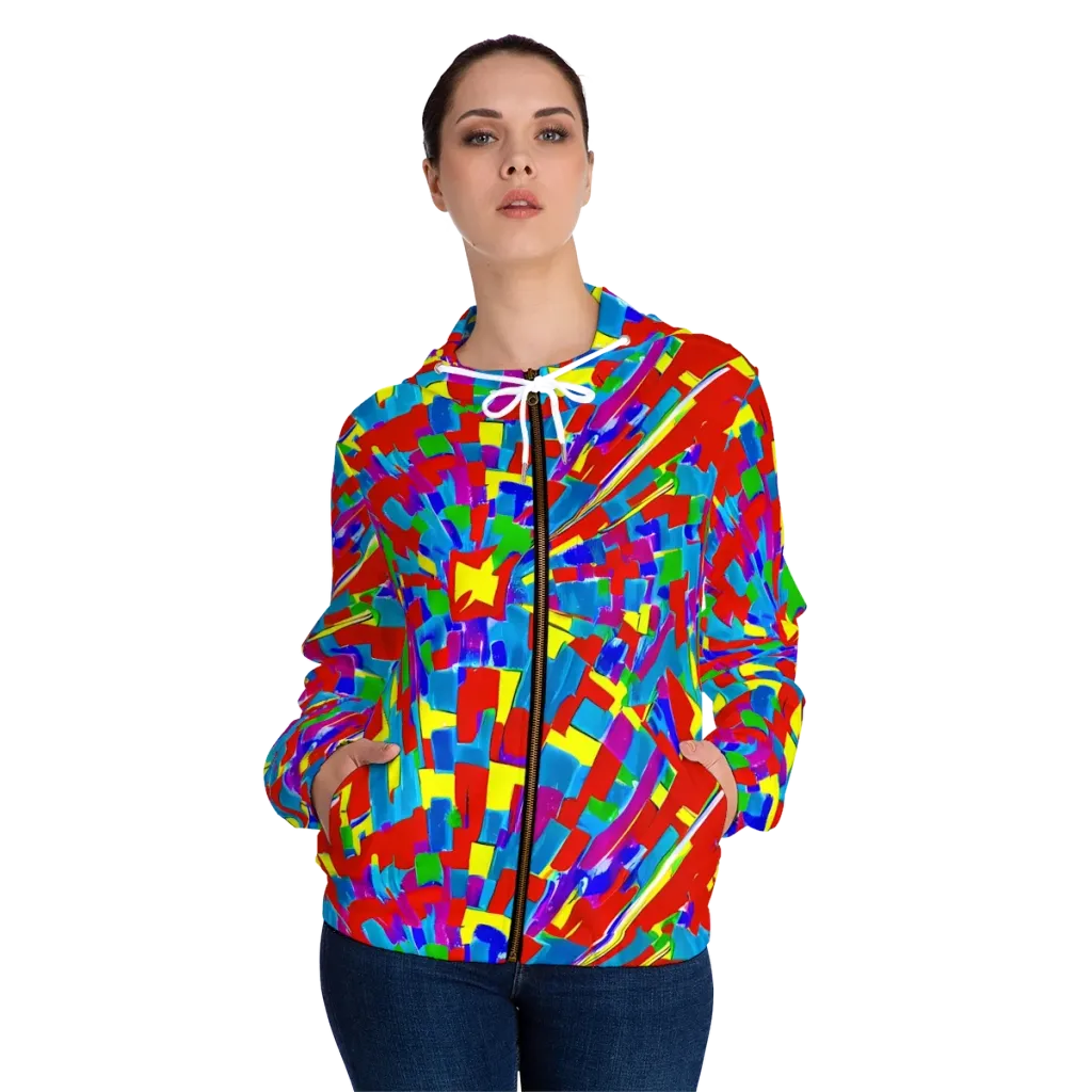 Newman's Nexus on Women's Full-Zip Hoodie — Front On Person