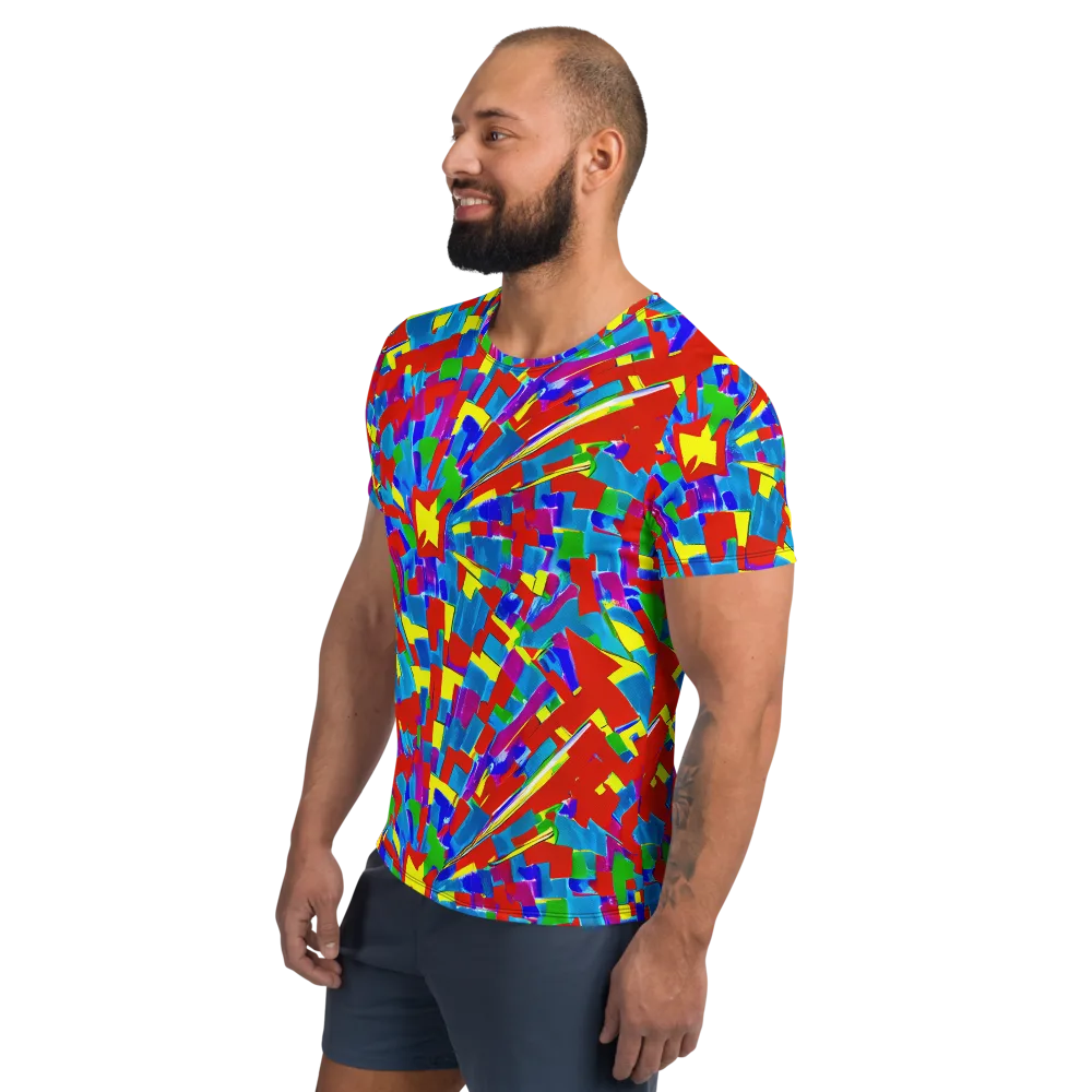 Newman's Nexus on Men's Athletic T-Shirt — Left