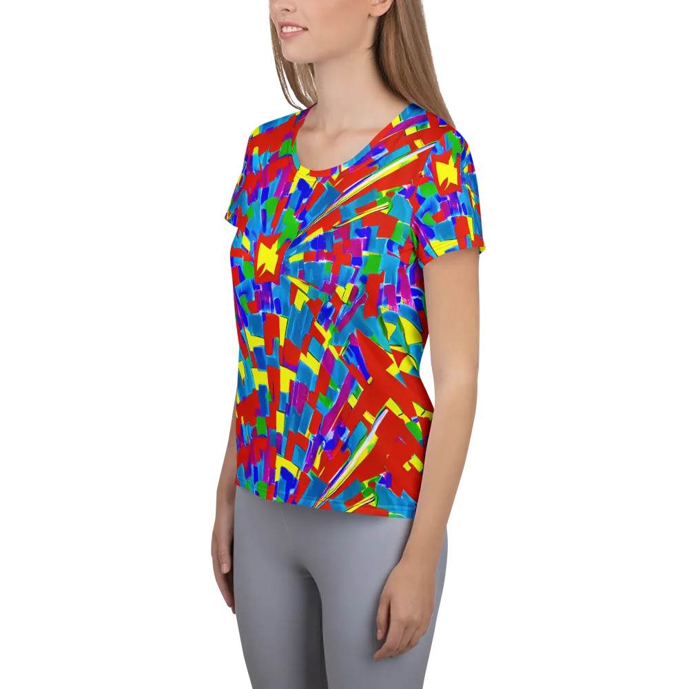 Newman's Nexus on Women's Athletic T-Shirt — Left