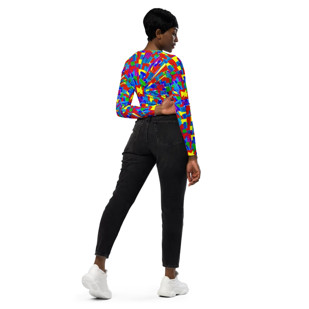 Newman's Nexus on Long Sleeve Crop Top — Right Back