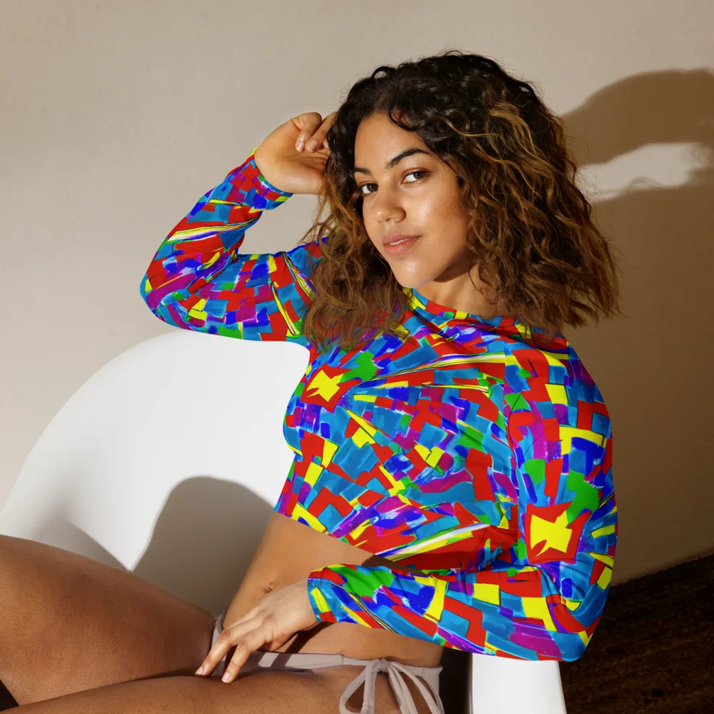 Newman's Nexus on Long Sleeve Crop Top — Left Front
