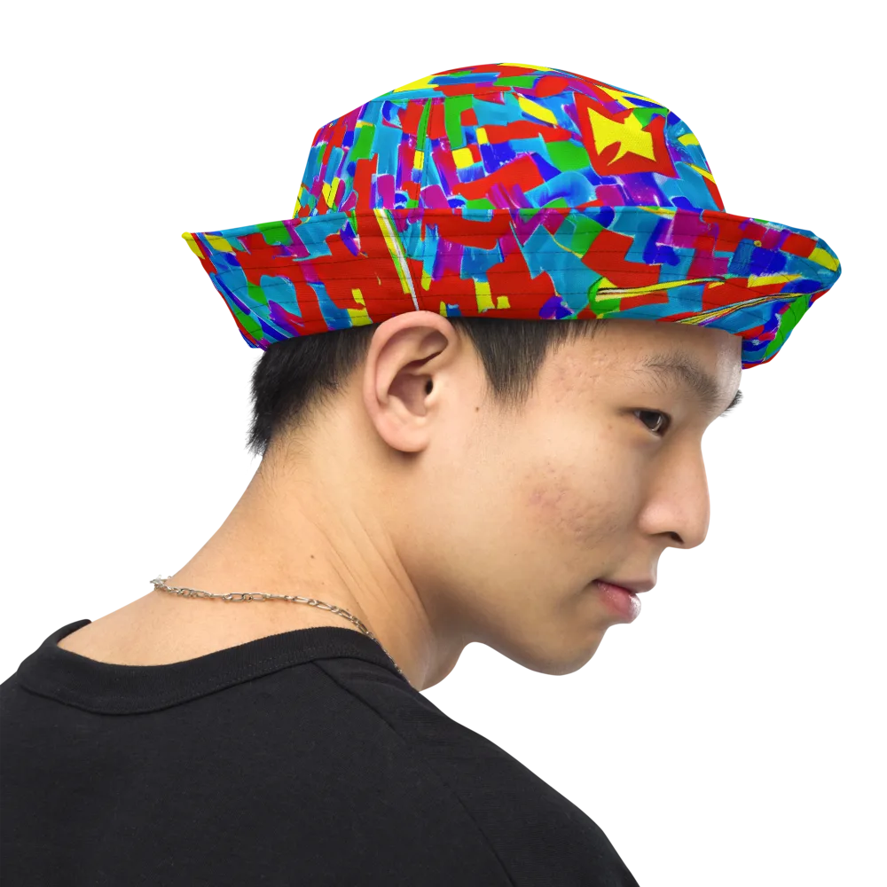 Newman's Nexus on Reversible Bucket Hat — Right Outside