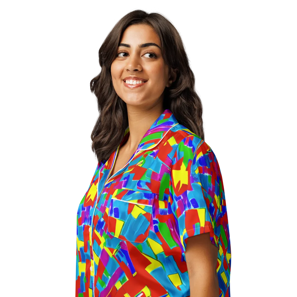 Newman's Nexus on Women's Short Sleeve Pajama Top — Left Front