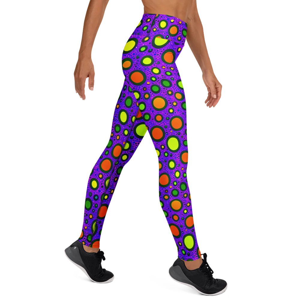 Luminous Bubbles on Yoga Leggings — Right