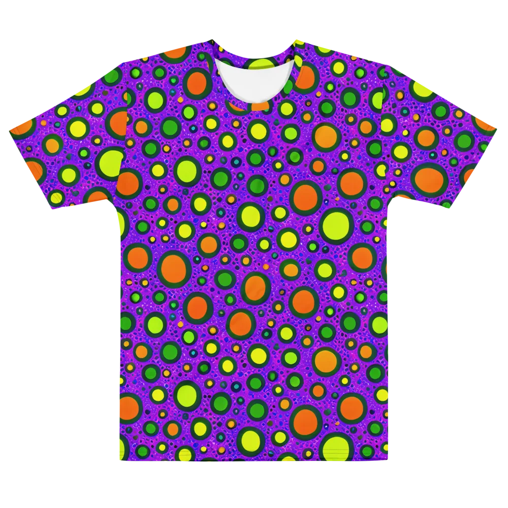 Luminous Bubbles on Men's Cotton Crew Neck T-Shirt — Front