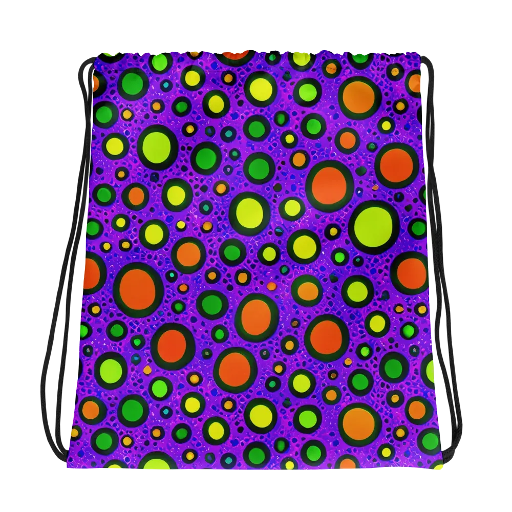 Luminous Bubbles on Drawstring Bag — Photo