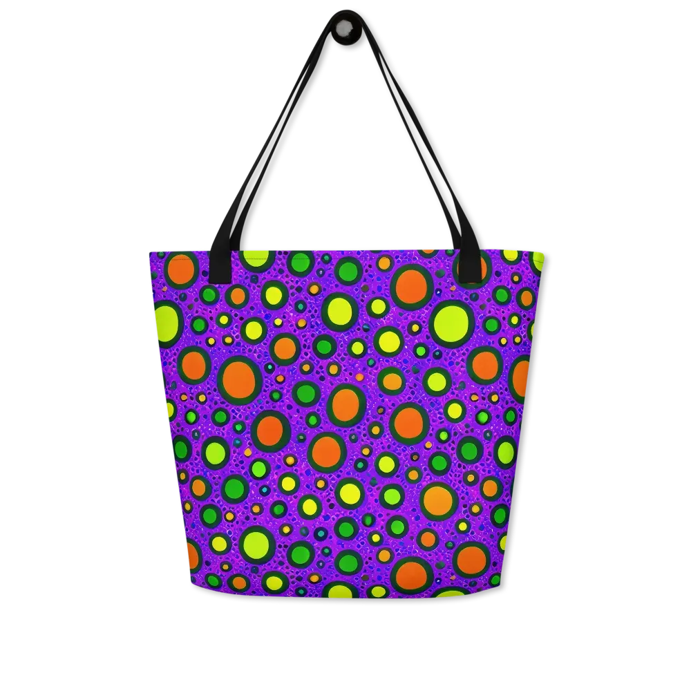 Luminous Bubbles on Large Tote Bag W/ Pocket — Front