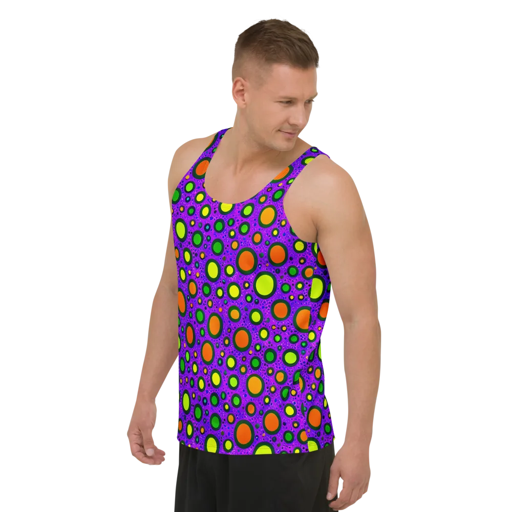 Luminous Bubbles on Men's Tank Top — Left Front