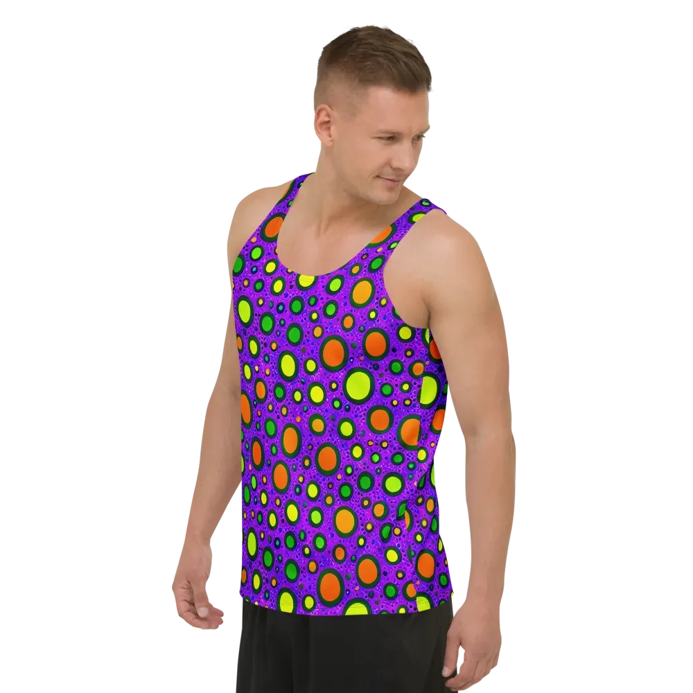 Luminous Bubbles on Men's Tank Top — Left Front