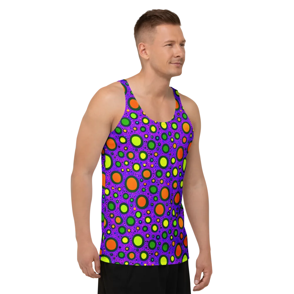 Luminous Bubbles on Men's Tank Top — Right Front
