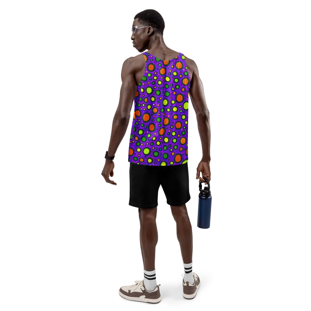 Luminous Bubbles on Men's Tank Top — Back