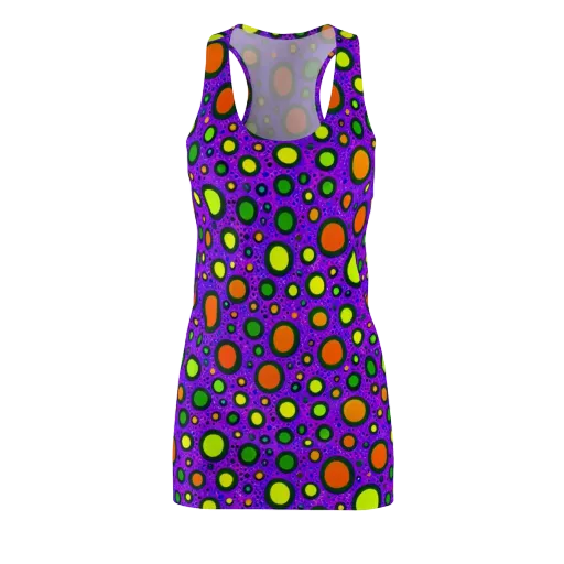 Luminous Bubbles on a Racerback Dress