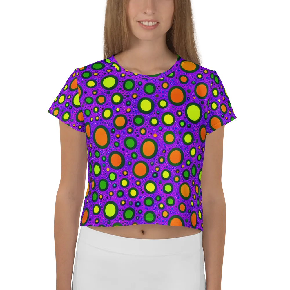 Luminous Bubbles on Crop Tee — Front