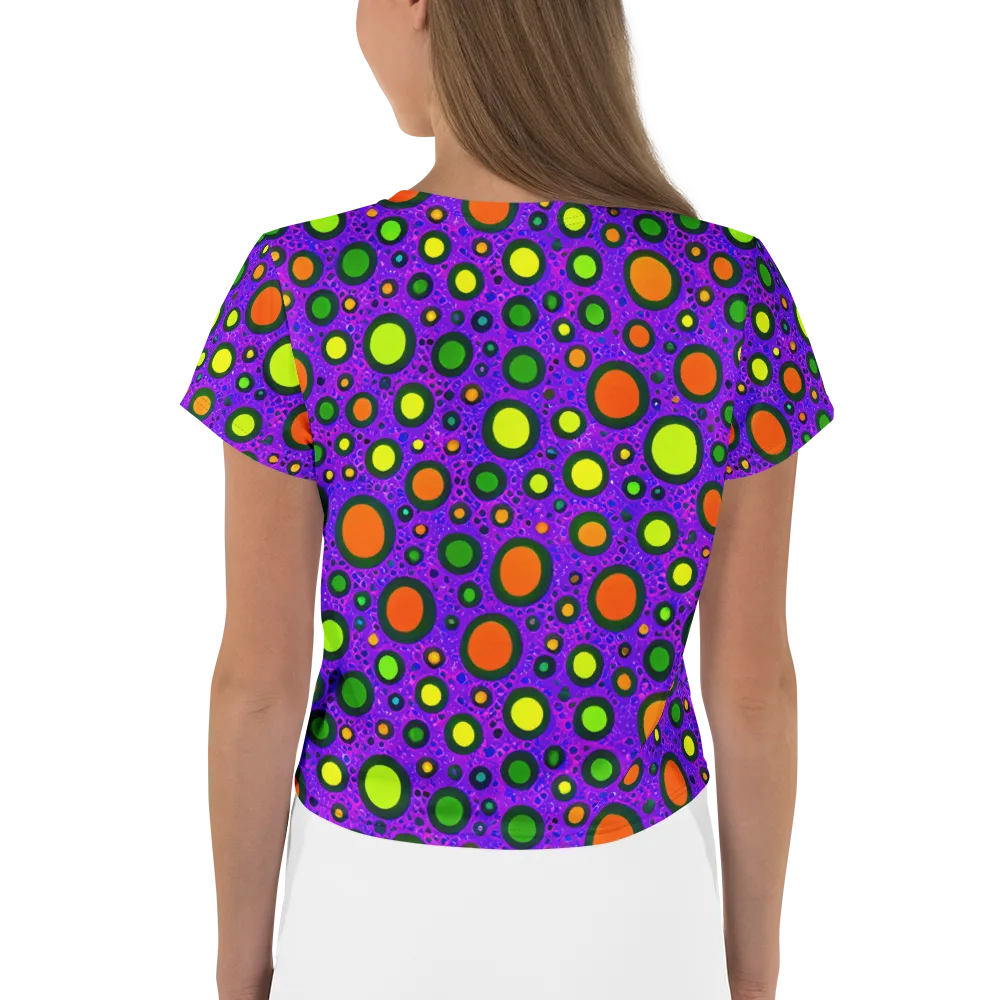Luminous Bubbles on Crop Tee — Back