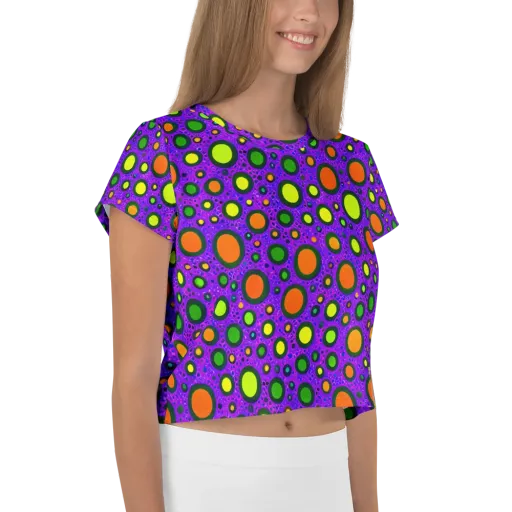 Luminous Bubbles on a Crop Tee