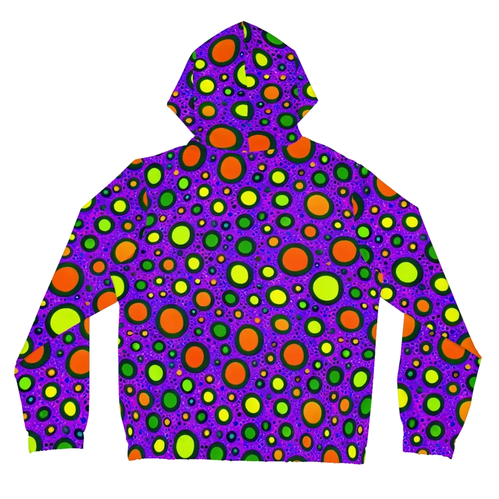 Luminous Bubbles on Women's Full-Zip Hoodie — Back