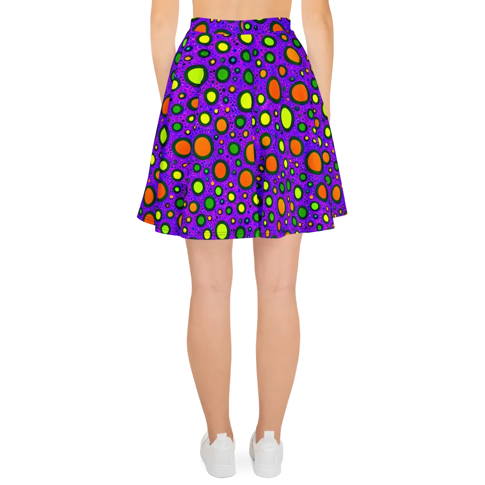 Luminous Bubbles on Skater Skirt — Back
