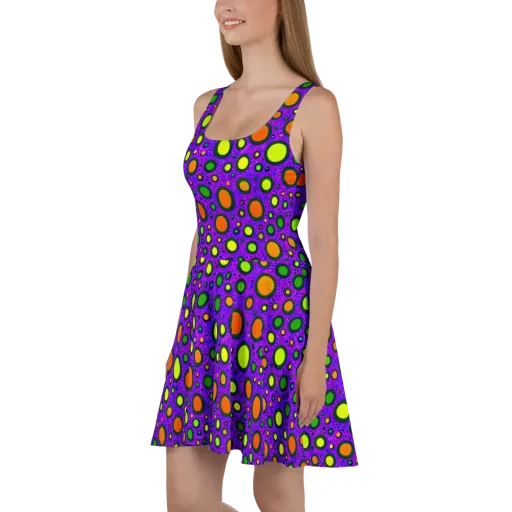 Luminous Bubbles on a Skater Dress