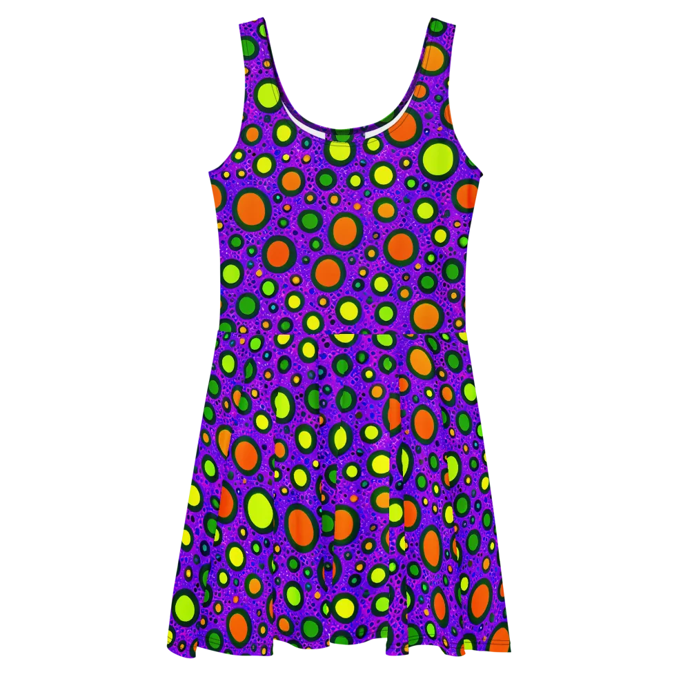 Luminous Bubbles on Skater Dress — Front