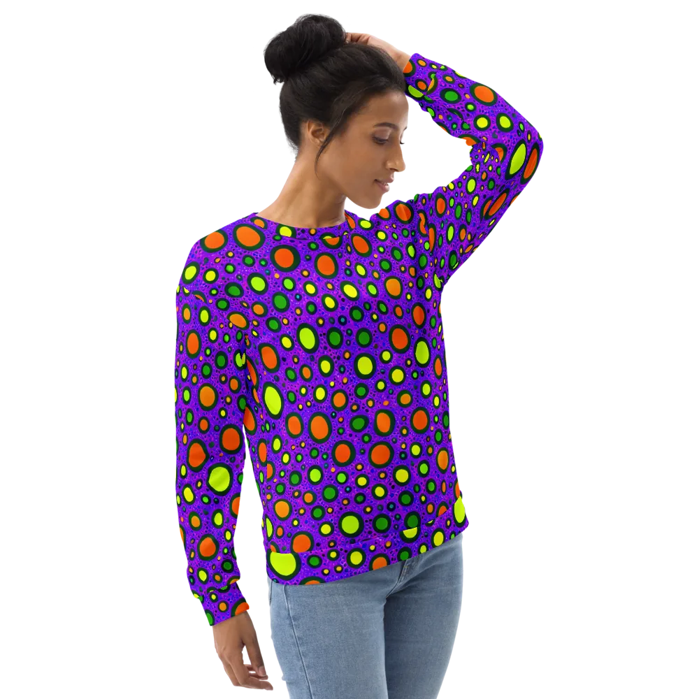 Luminous Bubbles on Sweatshirt — Right Front