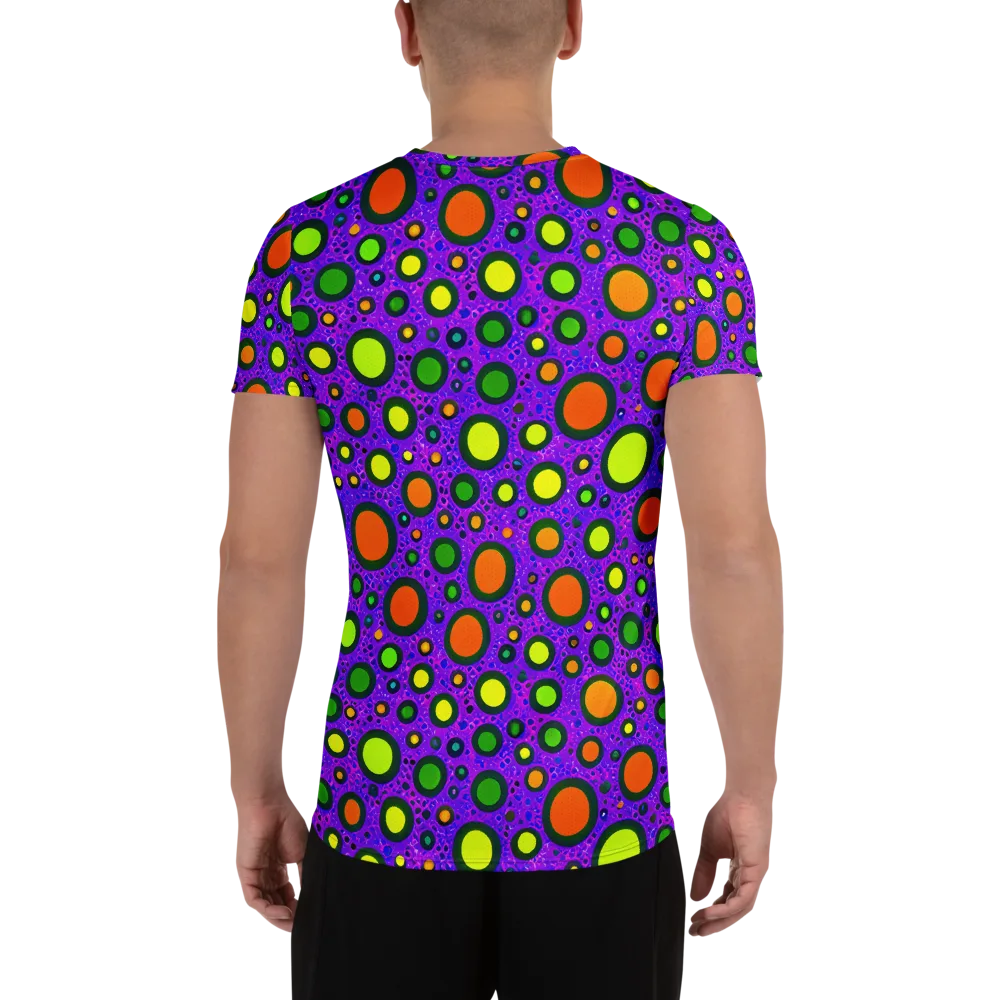 Luminous Bubbles on Men's Athletic T-Shirt — Back