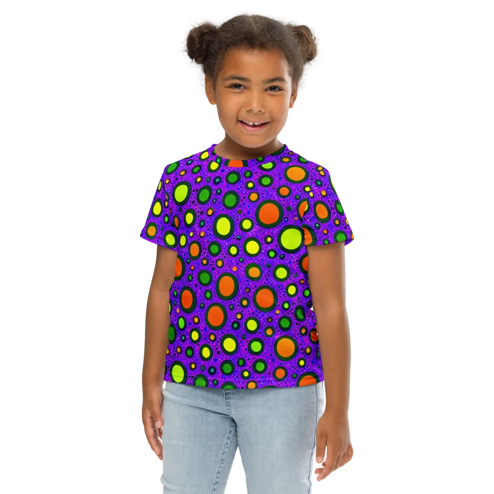 Luminous Bubbles on Kids Crew Neck T-Shirt — Front