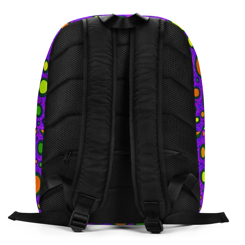 Luminous Bubbles on Minimalist Backpack — Back