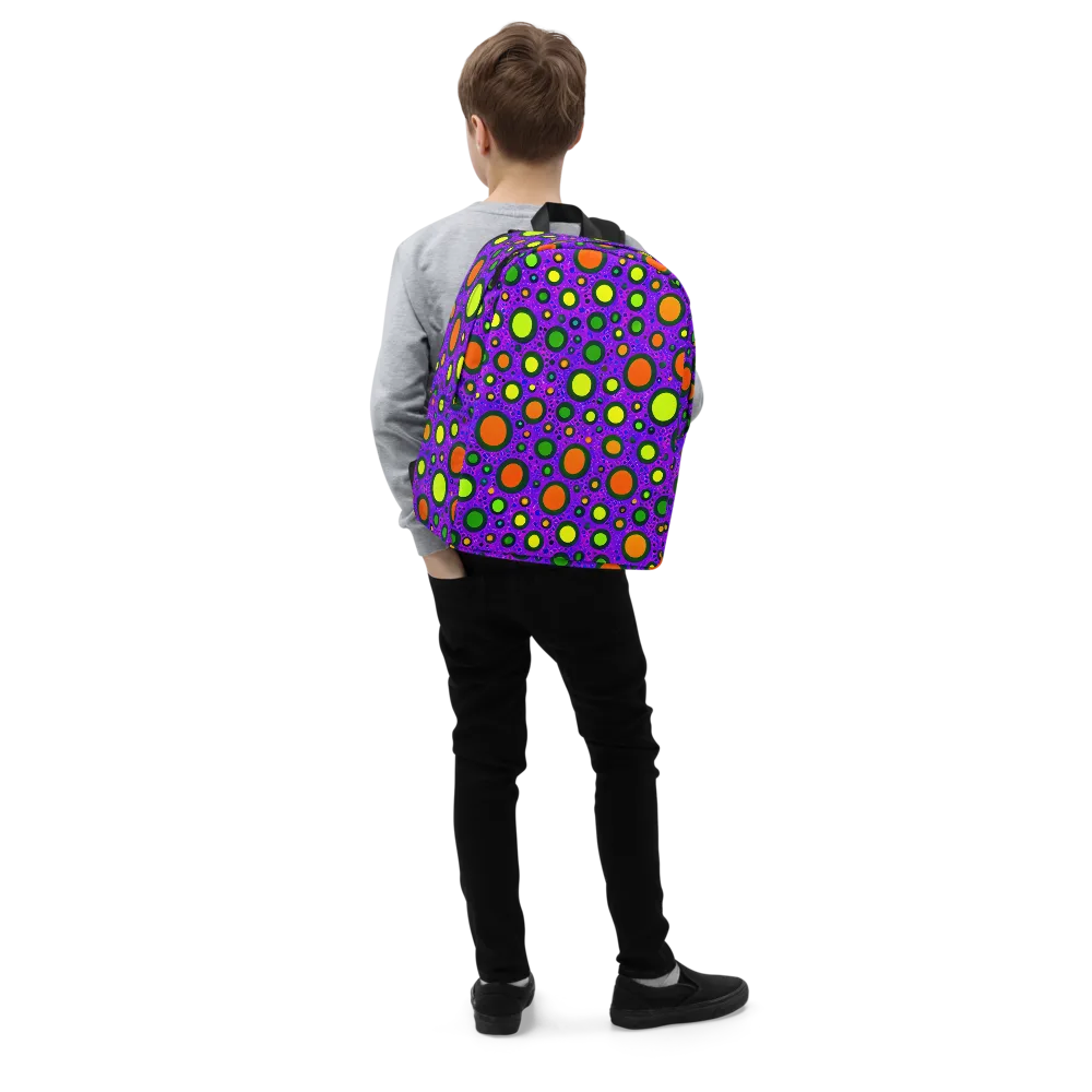 Luminous Bubbles on Minimalist Backpack — Right Front
