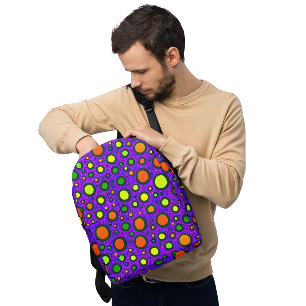 Luminous Bubbles on Minimalist Backpack — Front