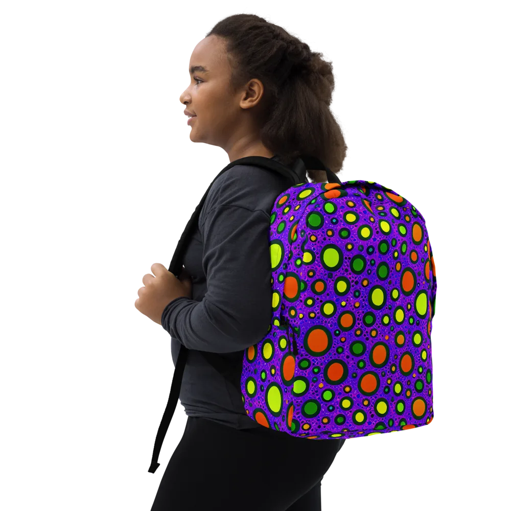 Luminous Bubbles on Minimalist Backpack — Right Front