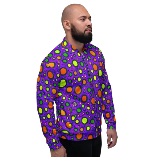 Luminous Bubbles on a Bomber Jacket
